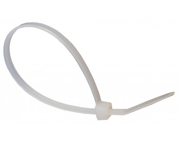 100mm x 2.5mm White Cable Ties (100 per pack)